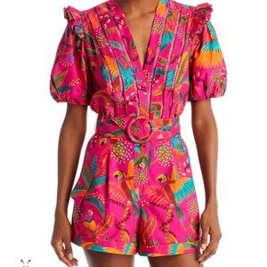 Farm Rio Macaw Belted Romper